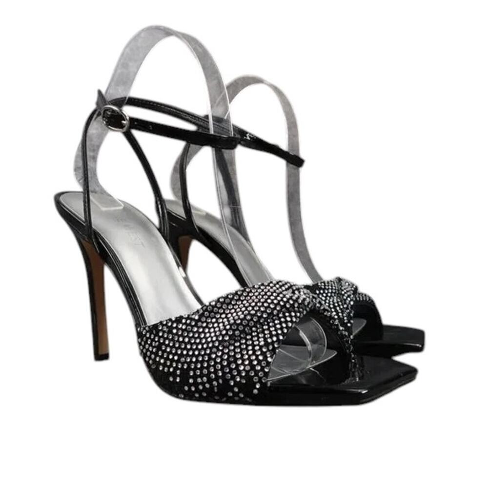 Nine West Shoes Womens 9 Twinkle Sandal Stiletto Ankle Strap Formal Party Black